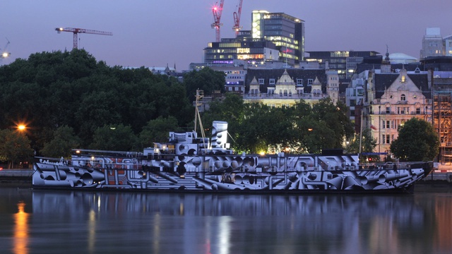 DAZZLE SHIP London, Tobias Rehberger, 2014. Image credit - David Kew