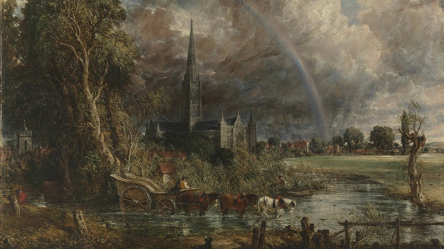 John Constable, Salisbury Cathedral from the Meadows 1831